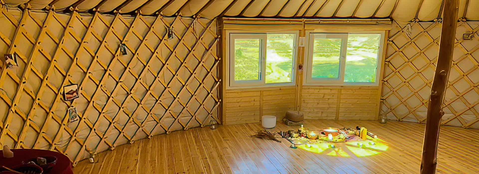 Inside Yurt